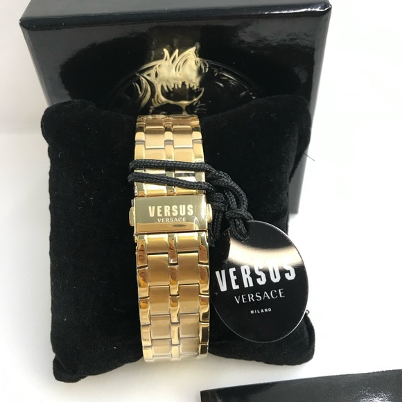 Ship same day - New Authentic VERSUS VERSACE Chrono Lion Bracelet Watch - Picture 14 of 16